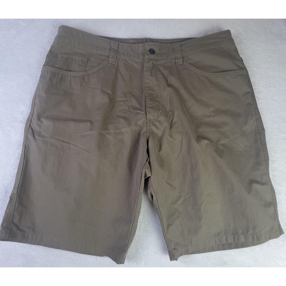 Patagonia Shorts Mens 40 Brown Khaki Organic Cotton Nylon Hiking Outdoor Casual